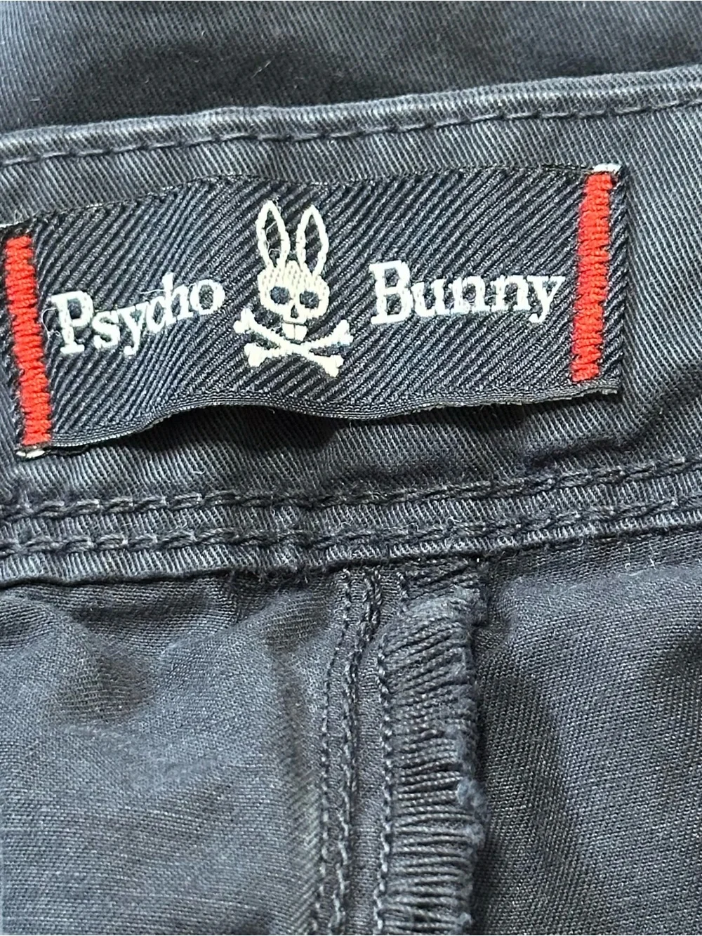 Psycho Bunny Men’s Size 32 Navy Blue Classic Fit Chino Shorts Preppy Casual